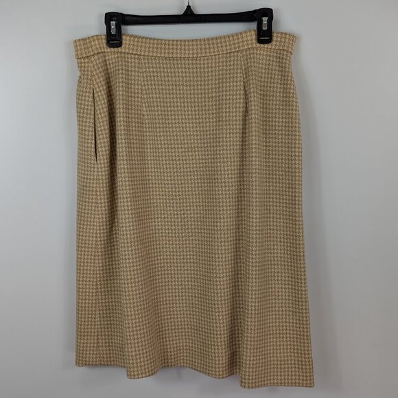 Vintage Bleyle for Hooper 100% Virgin Wool Pull On Houndstooth Skirt - Picture 2 of 3